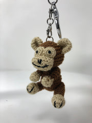 Crochet keychain - Monkey Amigurumi Keyring- Little Monkey Keychain - Handmade Cute Monkey Gift