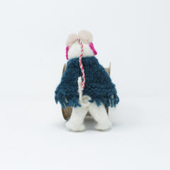 Felt Wool Christmas Ornament - Masked Poncho Mouse Christmas Tree Kit - Eco-friendly and Fair Trade Certified Collection