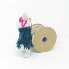 Felt Wool Christmas Ornament - Masked Poncho Mouse Christmas Tree Kit - Eco-friendly and Fair Trade Certified Collection